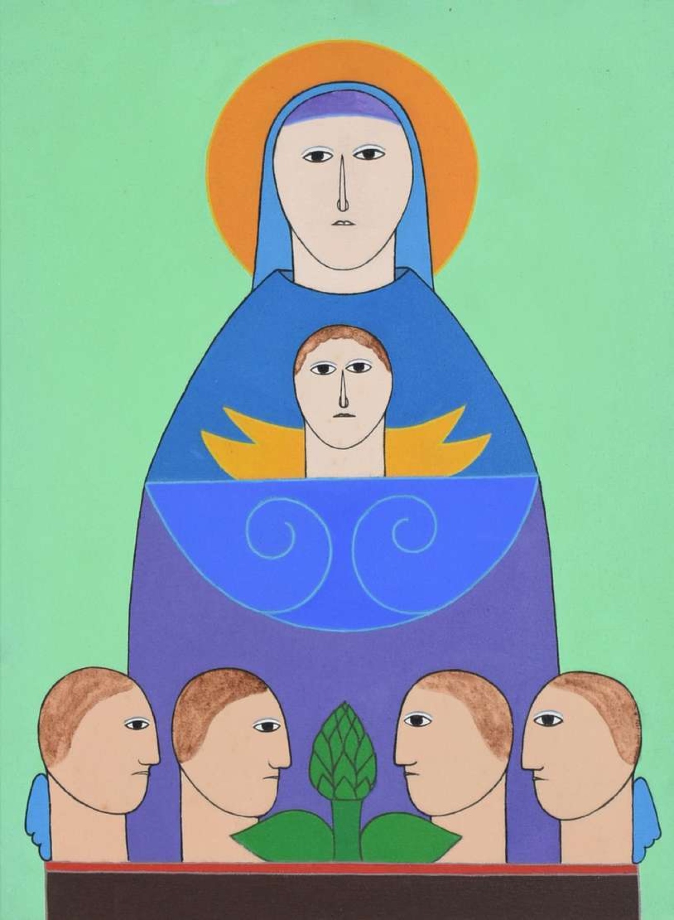 Antonio Maia, untitled devotional composition, date unknown. by Antonio Maia