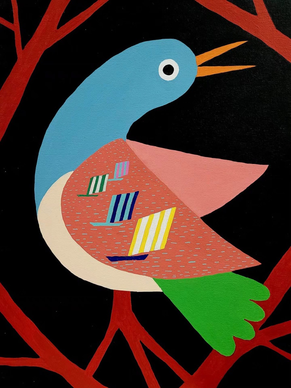 Untitled (bird carrying boats) — artwork by Pedro Lucena by Pedro Lucena