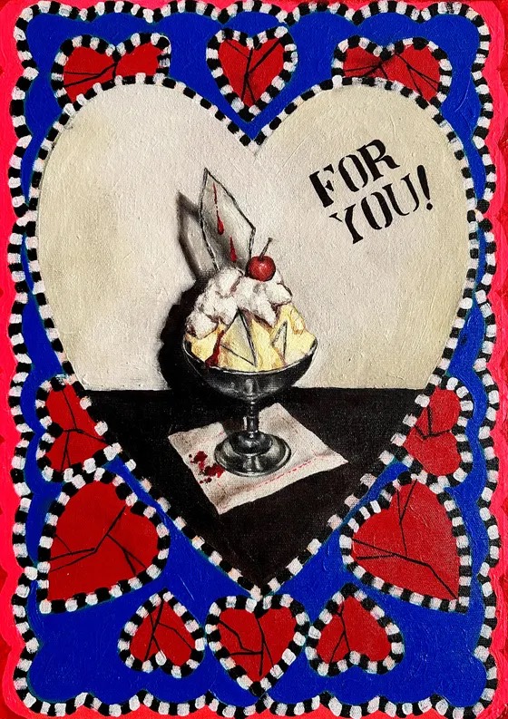 Untitled (sundae inside heart) — artwork by Laura Pascoal by Laura Pascoal